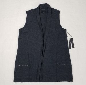 NWT Tahari Merino Wool  Sleeveless Cardigan